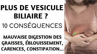 10 CONSEQUENCES dun retrait de la VESICULE BILIAIRE quon ne SOUPÇONNE PAS  Coralie Béguin [upl. by Lucius]