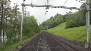 Lokführerstandsfahrt Rotkreuz  Luzern [upl. by Divadnhoj]