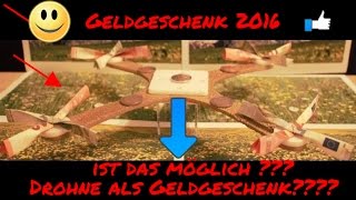 Geldschein falten zum Flugzeug Oder zur Drohne  Das Geldgeschenk [upl. by Ueih965]