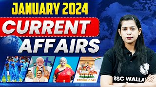 Complete January Month Current Affairs 2024  Monthly Current Affairs January 2024  Krati Mam [upl. by Camilia]