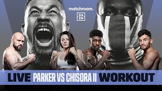 Joseph Parker vs Derek Chisora 2 amp Undercard Media Workout [upl. by Dnomde429]