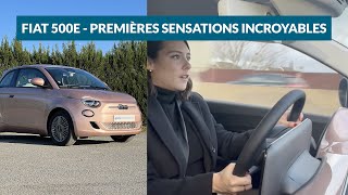 Fiat 500e  Premières sensations incroyables [upl. by Ainollopa]