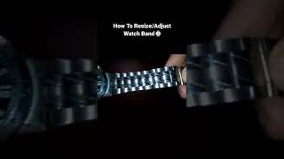 How to Resizeadjust your watch bandadjust watch band shorts abhiexperiment [upl. by Ozneral]