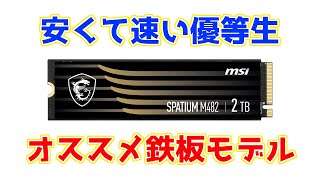 MSIの最新SSDは安くて高性能なオススメ鉄板モデル！SPATIUM M4822TB性能レビュー [upl. by Zeena]