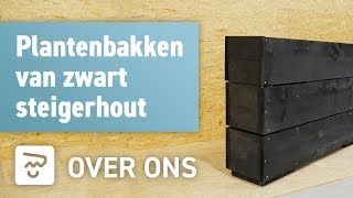 Plantenbakken van steigerhout  OPMAATZAGENnl [upl. by Cori]