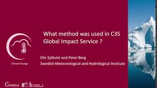 What downscaling methods were used in C3S Global Impact Service [upl. by Dirk986]