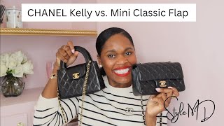 Chanel Kelly vs Mini Classic Flap [upl. by Duile921]