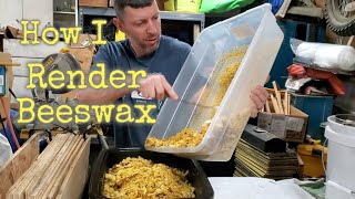 Fast and EASY way to render Honeybee wax  Cappings or brood comb [upl. by Kristoforo138]