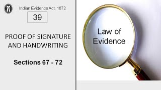 Law of Evidence  Lecture  39  Proof of Signature and Handwriting  Bilingual [upl. by Aita686]