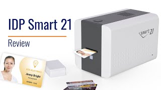 IDP Smart 21 ID Card Printer Review [upl. by Eidnam382]