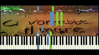 Ci vorrebbe il mare Piano Midi Tutorial ITA Accordi Synthesia [upl. by Conah]