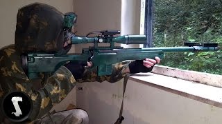 UNDERGROUND SNIPER  L96 AWP Urban Airsoft [upl. by Acnaib867]