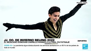 El mexicano Donovan Carrillo clasifica a la final de patinaje en Beijing 2022 [upl. by Ibby]