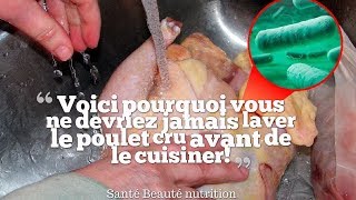 Voici pourquoi vous ne devriez jamais laver le poulet cru avant de le cuisiner [upl. by Rosalinde]