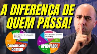 Pesquisa compara APROVADOS e Concurseiros em geral [upl. by Ardnuyek]