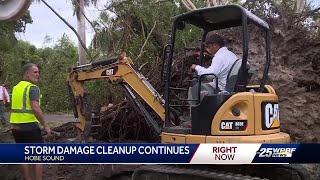 Cleanup continues in Hobe Sound after tornado causes damage [upl. by Lune]