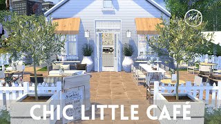 CHIC LITTLE CAFE  Sims 4  CC SPEED BUILD [upl. by Jeffcott]