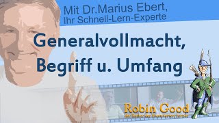 Generalvollmacht Begriff u Umfang [upl. by Gleeson]