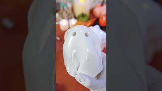 🎃👻 Spooky season is here Ready to light up your Halloween with a DIY Ghost Resin Lamp [upl. by Gilly80]