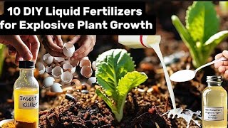 10 DIY Liquid Fertilizers for Explosive Plant Growth [upl. by Yur]