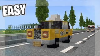 Minecraft Tutorial How To Build a Taxi SUV EASY [upl. by Akanke]