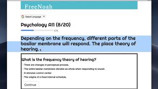 Psychology A11 720 Place theory of Hearing [upl. by Nytsua]