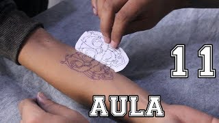 Curso de tatuagem  11 Decalque [upl. by Livi]