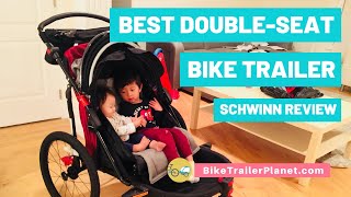 Best DoubleSeat Bike Trailer amp Stroller  Schwinn Joyrider REVIEW shorts [upl. by Yzeerb291]