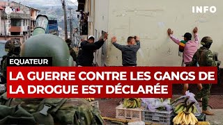 Equateur  la guerre contre les gangs de la drogue est déclarée  RTBF Info [upl. by Adnoved118]