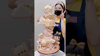 Kuenya jatuh mulu nih cake cakedecorating kueulangtahun lionicake [upl. by Ahsyt]