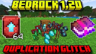 MINECRAFT BEDROCK 120 DUPLICATION GLITCH Playstation Xbox Switch MCPE PC [upl. by Audris]