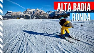 The Alta Badia Ronda An easy ski trip for everyone in the Dolomites Alta Badia ski resort [upl. by Acireit913]