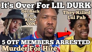 Lil Durk Going To Jail 5 OTF Members Arrested For Quando Rondo Murder Attempt amp Killing Lil Pab [upl. by Philbrook513]