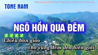 Karaoke Ngõ Hồn Qua Đêm Tone Nam Dễ Hát Nhất  Hoàng Dũng Karaoke [upl. by Enidan]