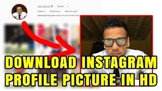 Scaricare una foto di profilo di Instagram a risoluzione originale  TUTORIAL 2018 [upl. by Ecinad]