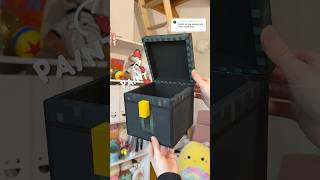 Painting the INSIDE of my minecraft ender chest 👁️✨ [upl. by Na329]