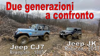 Jeep CJ7 Renegade e Jeep JK Rubicon a spasso nell entroterra ligure [upl. by Lianna994]