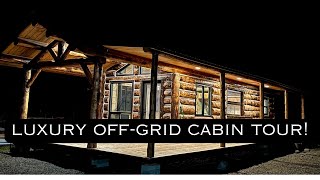 Luxury off grid Log Hunting cabin [upl. by Nhabois830]