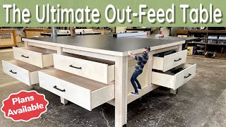 Ultimate Table Saw OutFeed Table  OutFeed Table Done Right [upl. by Leibman]