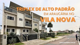 Triplex com 3 quartos 125 m² à venda por R 1450000Vila Nova  AraucáriaPR [upl. by Acinoj232]