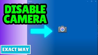 How to disable camera in laptop [upl. by Iviv]