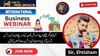 How To Earn Money Online Meta Pro Space  Mr Ehtisham Official [upl. by Gibbons76]