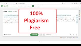 How to avoid Plagiarism in Quillbot With Proof step by step how to paraphrase to avoid plagiarism [upl. by Thorndike]