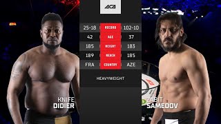 ACA 130 Найф Дидье vs Забит Самедов  Knife Didier vs Zabit Samedov [upl. by Shanley]