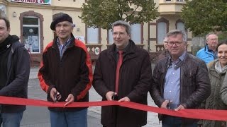 Wittenberge Einweihung der sanierten Rathaus und Tivoliestraße [upl. by Anaib352]