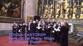 ALLELUJA Andrea Gabrieli SCHOLA CANTORUMMILANO dir Giovanni Vianini It [upl. by Handal]