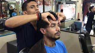 ASMR Indian Barber Head Massage With Neck Cracking By Manish [upl. by Stag]