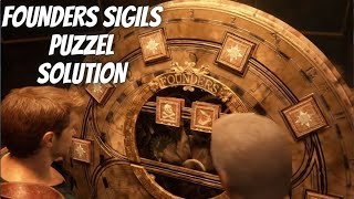 Founders sigils PUZZLE SOLUTION  Uncharted 4 [upl. by Yrhcaz]