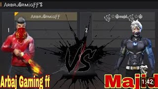 Arbaj Gaming ff Vs Majid 🤔👉 Custom 1Vs1 Full movie OP Game Play Arbaj bhai free [upl. by Hueston]