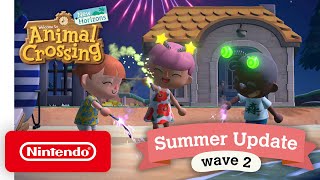 Animal Crossing New Horizons Summer Update  Wave 2  Nintendo Switch [upl. by Naols610]